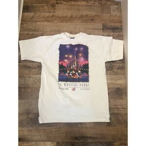Vintage Walt Disney World 25 Magical Years 1971–1996 T-Shirt Large USA Park Excl